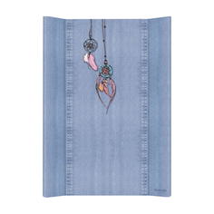 Матрас пеленальный Ceba Baby Denim Style Dream Catcher blue мягкий без изголовья, 70 см