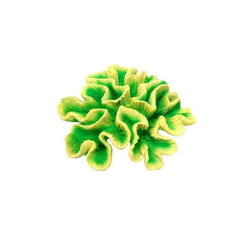 Кораллы для аквариума Aqua Excellent Зелено-желтые кораллы, пластик, 12,5х9,5х7,6 см