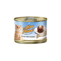 Pettric Mew Planet 160г. Корм консервированный для кошек Тунец/Курица паштет