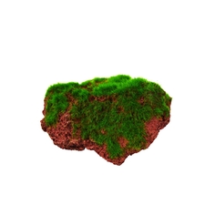 Камень для аквариума Prime Камень с мхом малый HY228-G, пластик, 9х6,5х5 см P.R.I.M.E.