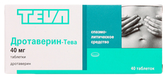 Дротаверин-Тева таблетки 40 мг №40 Teva