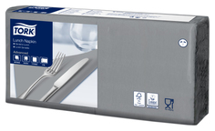 Салфетки бумажные tork advanced, 2-слойные, 33*32,6см, серые, 200шт.