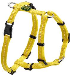 Шлейка для собак HUNTER Tripoli, светоотражающая, нейлон, желтая, грудь 41-55см