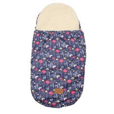 Конверт меховой универсальный AmaroBaby LITTLE TRAVELER Облака, 105х45