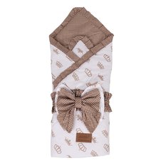 Одеяло на выписку AmaroBaby HAPPY Royal коричневый