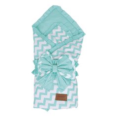 Одеяло на выписку AmaroBaby Zig Zag мята
