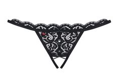 Оригинальные открытые трусики с переплетением бретелей сзади Obsessive