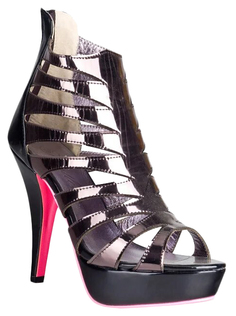Босоножки-гладиаторы Hustler Shoes Mirror Shine зеркальные р.39