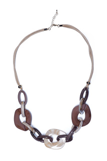 Колье женское Moon Paris ML-20.01-004_Бежевое коричневое/бежевое