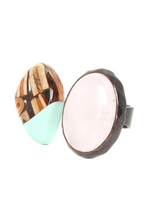 Кольцо женское Nature Bijoux NB20.1-19-23772 коричневое/голубое