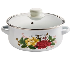 Кастрюля эмалированная METALLONI EM-220042/28, 22см, 3,3л