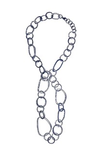 Колье женское Moon Paris ML-20.01-026 серебристое