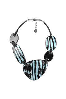 Колье женское Nature Bijoux NB20.1-15-41021 голубое/черное