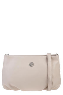 Бежевая сумка из мягкой кожи через плечо, б/р Afina