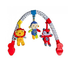 Арка-погремушка Fisher-Price Животные, белый