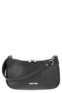 Черная кожаная сумка со съемным плечевым ремнем, б/р Afina