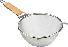 Сито с ободом и ручкой 18.5см нержавеющая сталь, 886-043 No Brand