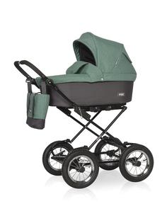Коляска 2 в 1 Riko Basic Bella Classic 03 серый-малахит