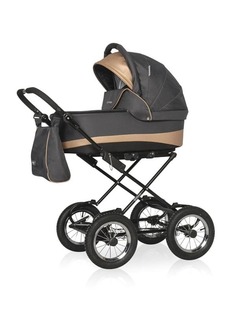Коляска 2 в 1 Riko Basic Alfa Ecco Classic 02 графит-песочный