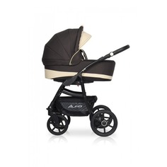 Коляска 3 в 1 Riko Basic Alfa Ecco коричневый-бежевый 08