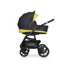 Коляска 3 в 1 Riko Basic Alfa Ecco графит-лимонный 10