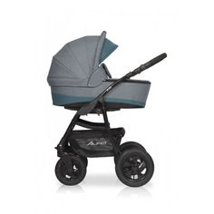 Коляска 3 в 1 Riko Basic Alfa серый-бирюзовый 08