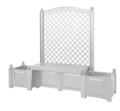 Садовая скамейка KHW Snow Копенгаген 43501 белый