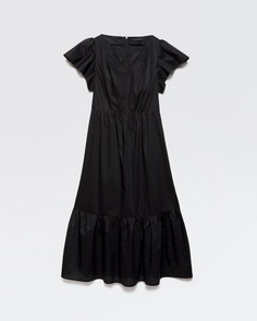 Платье женское Sisley 4AAS5VG76 черное 44 IT