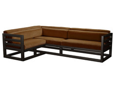 Угловой диван Магнус Угловой сосна венге Коричневый, вельвет, Левый АНД