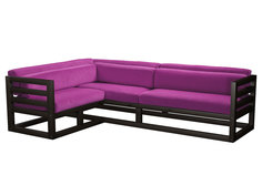 Угловой диван Магнус Угловой сосна венге Фиолетовый, вельвет, Левый АНД