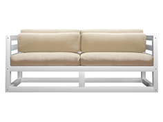 Прямой диван Магнус Мини сосна белая эмаль Белый, вельвет АНД