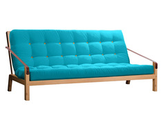 Прямой диван Локи сосна натуральный Болотный, вельвет АНД