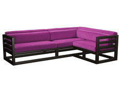 Угловой диван Магнус Угловой сосна венге Фиолетовый, вельвет, Правый АНД