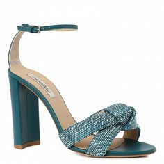 Босоножки женские Ninalilou 291027 сине-зеленые 38 EU