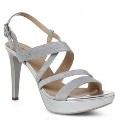 Босоножки женские Nero Giardini P717890DE серебряные 40 EU