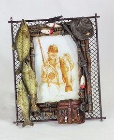 Фоторамка керамическая "Рыболовные снасти" 10х15 см Image Art