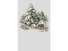 Набор для вышивания Luca-S "Зимний пейзаж"