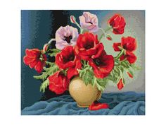 Набор для вышивания Luca-S "Ваза с маками"