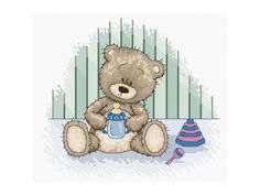 Набор для вышивания Luca-S "Медвежонок Бруно"