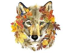 Набор вышивки бисером Матренин Посад "Осенний волк"