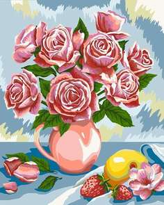 Картина по номерам Фрея "Натюрморт с розами", 30x40 Freya