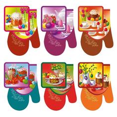 Прихватка с рукавицей «Пасха Фото графика» МультиДом