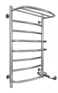 Полотенцесушитель электрический Indigo Europe Lux с полкой 80/50 провод справа