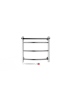 Полотенцесушитель электрический Indigo Arc с полкой 50/50, провод слева