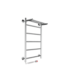 Полотенцесушитель электрический Indigo Line с полкой 80/50 провод слева