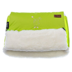Муфта меховая для коляски Nuovita Islanda Bianco Verde chiaro, Салатовый