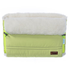 Муфта меховая для коляски Nuovita Alpino Bianco Verde chiaro, Салатовый