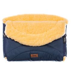 Муфта меховая для коляски Nuovita Tundra Pesco Blu scuro, Темно-синий