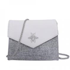 Женская сумка OrsOro черно-белая