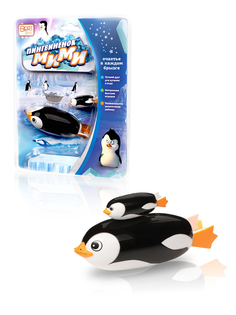 Игрушка для ванной BertToys Пингвиненок МиМи, цвет черный